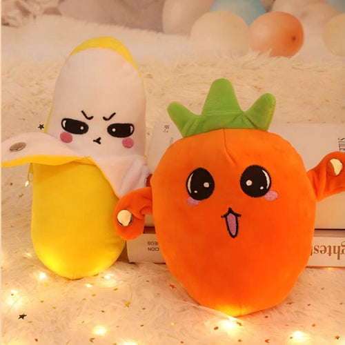 MeloMates banana and carrot interactive music plush toys